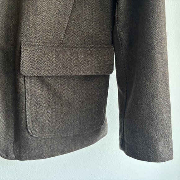 Taylor Stitch Olive Brown Wool Tweed Norfolk Hunting Jacket / Blazer - 42 Large - Picture 4 of 16